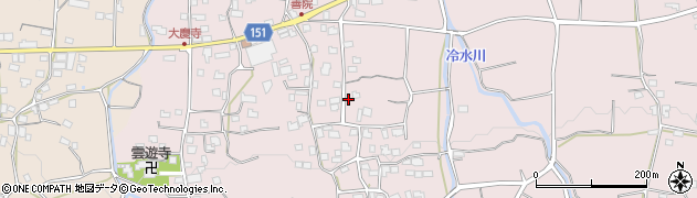福岡県久留米市田主丸町地徳2323周辺の地図