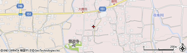 福岡県久留米市田主丸町地徳2009周辺の地図