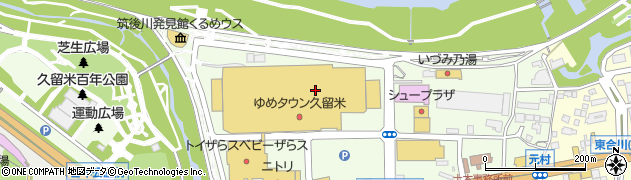 福岡県久留米市新合川周辺の地図