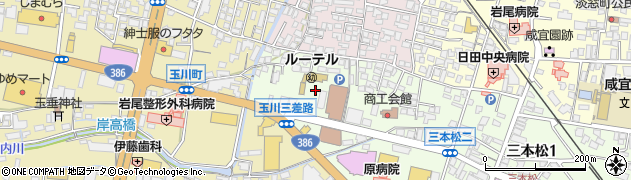 ルーテル日田教会周辺の地図