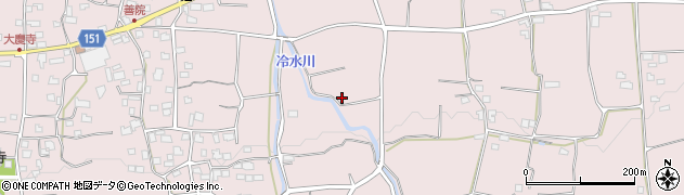 福岡県久留米市田主丸町地徳2581周辺の地図