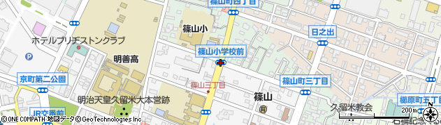 篠山小学校前周辺の地図
