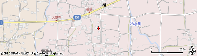 福岡県久留米市田主丸町地徳2158周辺の地図