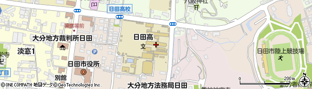大分県立日田高等学校周辺の地図