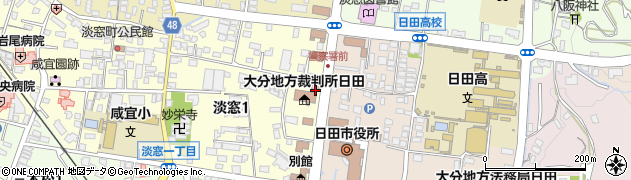 日田田島郵便局周辺の地図