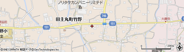 福岡県久留米市田主丸町竹野191周辺の地図