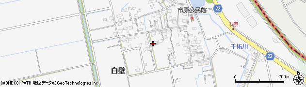 佐賀県三養基郡みやき町白壁1221周辺の地図