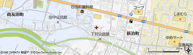 大分県日田市新治町311周辺の地図