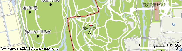 吉野ヶ里歴史公園周辺の地図