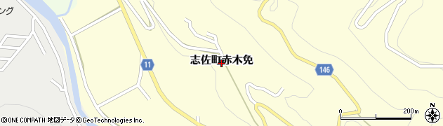 長崎県松浦市志佐町赤木免周辺の地図