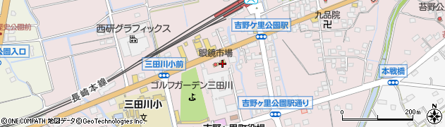 ローソン神埼三田川店周辺の地図