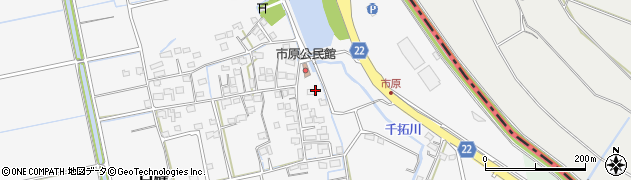 佐賀県三養基郡みやき町白壁1100周辺の地図