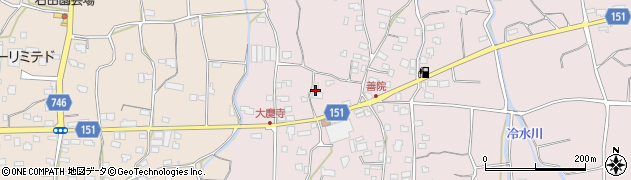 福岡県久留米市田主丸町地徳2044周辺の地図