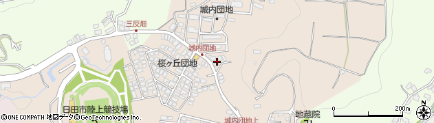 大分県日田市北豆田周辺の地図
