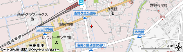 佐賀県吉野ヶ里町（神埼郡）吉田周辺の地図