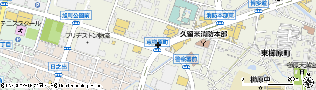 トヨタレンタリース博多久留米櫛原店周辺の地図