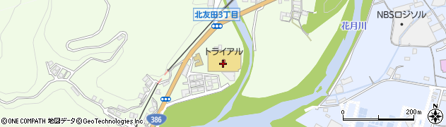 スーパーセンタートライアル日田店周辺の地図