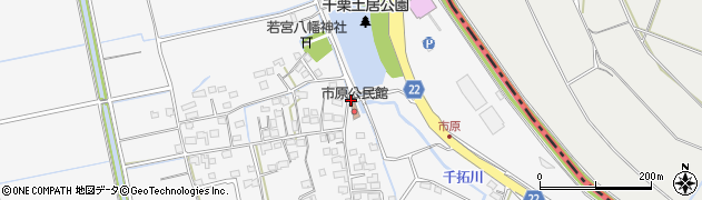 佐賀県三養基郡みやき町白壁1077周辺の地図