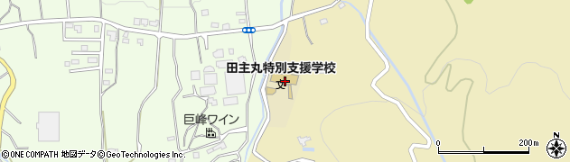 福岡県立田主丸特別支援学校周辺の地図