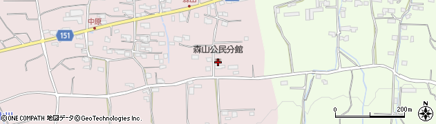 福岡県久留米市田主丸町地徳3269周辺の地図