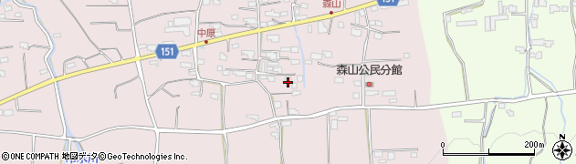 福岡県久留米市田主丸町地徳2998周辺の地図