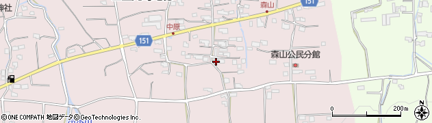 福岡県久留米市田主丸町地徳3002周辺の地図
