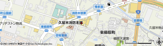 トヨタカローラ福岡　櫛原店周辺の地図