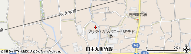 福岡県久留米市田主丸町竹野1333周辺の地図