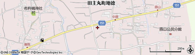 福岡県久留米市田主丸町地徳2676周辺の地図