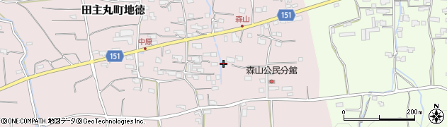 福岡県久留米市田主丸町地徳3158周辺の地図