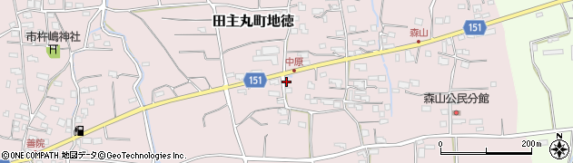 福岡県久留米市田主丸町地徳2870周辺の地図