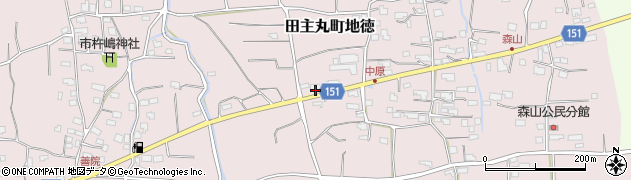福岡県久留米市田主丸町地徳2674周辺の地図