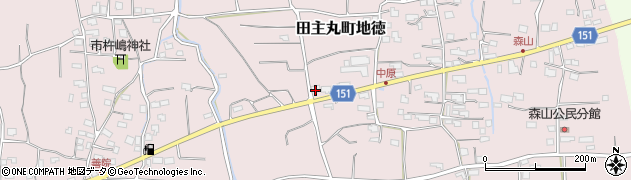 福岡県久留米市田主丸町地徳2675周辺の地図