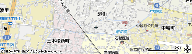 大分県日田市港町6周辺の地図