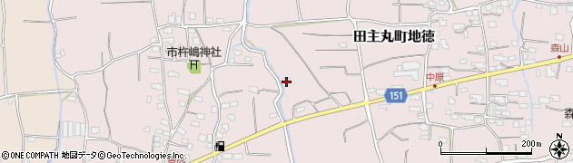 福岡県久留米市田主丸町地徳2424周辺の地図