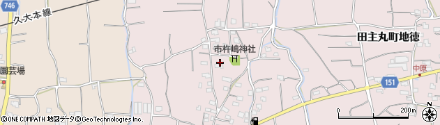 福岡県久留米市田主丸町地徳2111周辺の地図