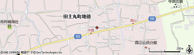 福岡県久留米市田主丸町地徳2911周辺の地図