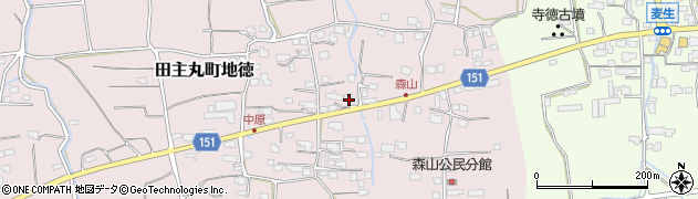 福岡県久留米市田主丸町地徳2962周辺の地図