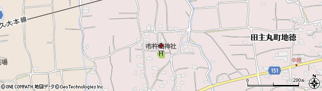 福岡県久留米市田主丸町地徳2130周辺の地図