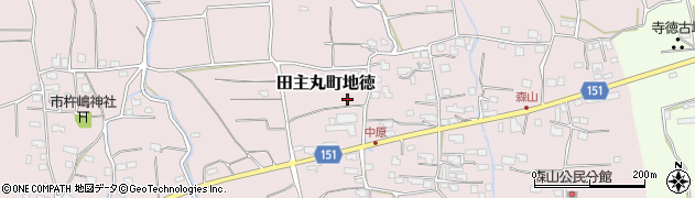 福岡県久留米市田主丸町地徳2654周辺の地図