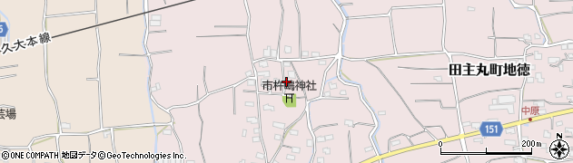 福岡県久留米市田主丸町地徳2103周辺の地図