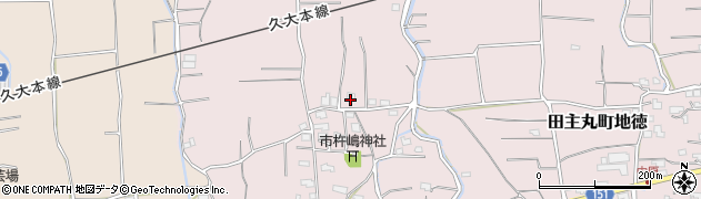 福岡県久留米市田主丸町地徳1582周辺の地図