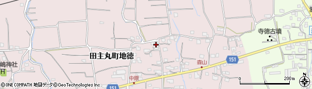 福岡県久留米市田主丸町地徳2935周辺の地図