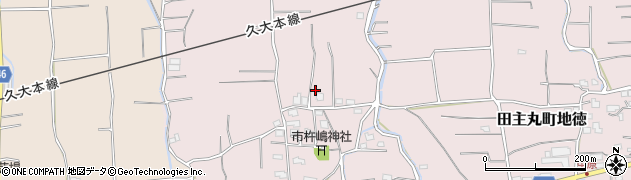 福岡県久留米市田主丸町地徳1580周辺の地図