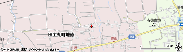 福岡県久留米市田主丸町地徳2938周辺の地図