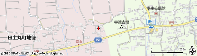 福岡県久留米市田主丸町地徳3221周辺の地図