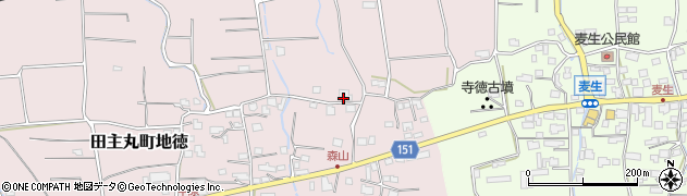 福岡県久留米市田主丸町地徳637周辺の地図