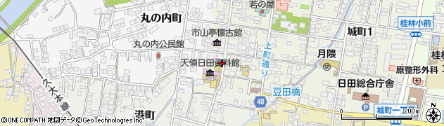 豆田町周辺の地図