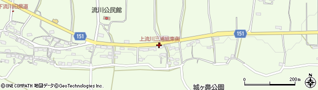 上流川三浦組東側周辺の地図