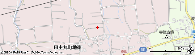 福岡県久留米市田主丸町地徳713周辺の地図